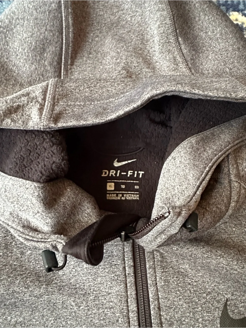 Nike Gray Dri-FIT Full-Zip Hoodie